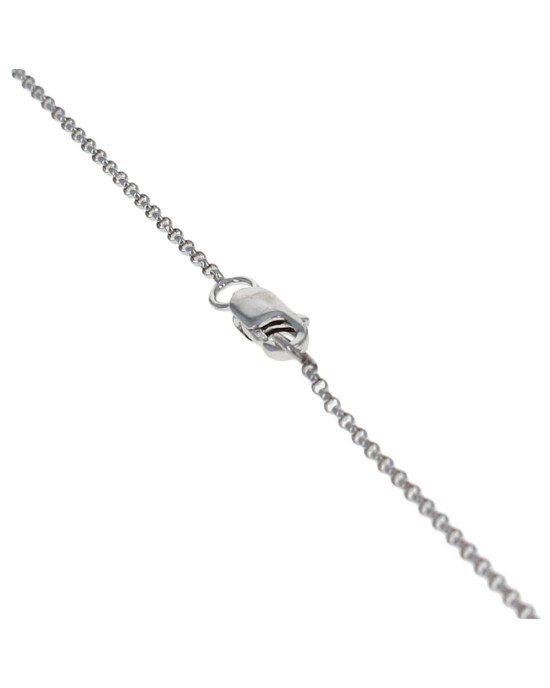 Diamond Pave Open Heart Necklace with Diamond Shape Center